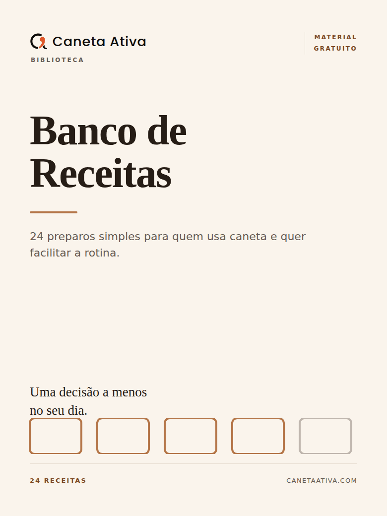 Capa do material Banco de Receitas